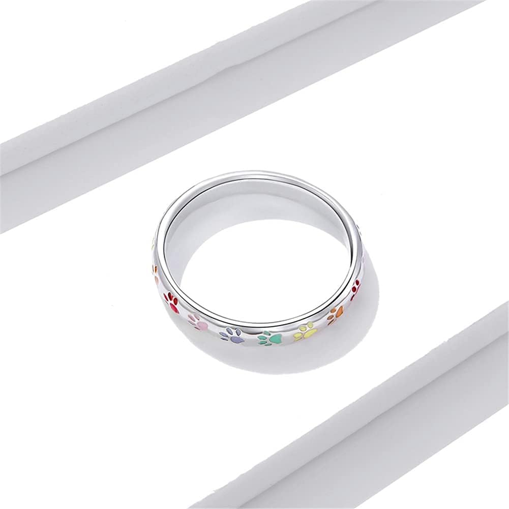 Paw Print Ring made of S925 Sterling Silver