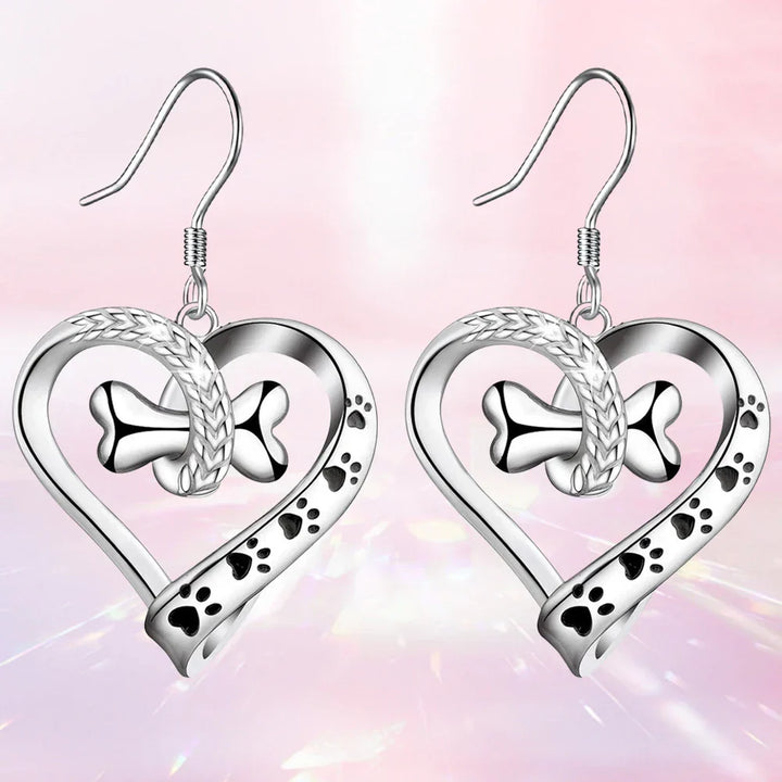 Jewelry Set with Dog Paw, Heart & Bone – 2-Piece Set