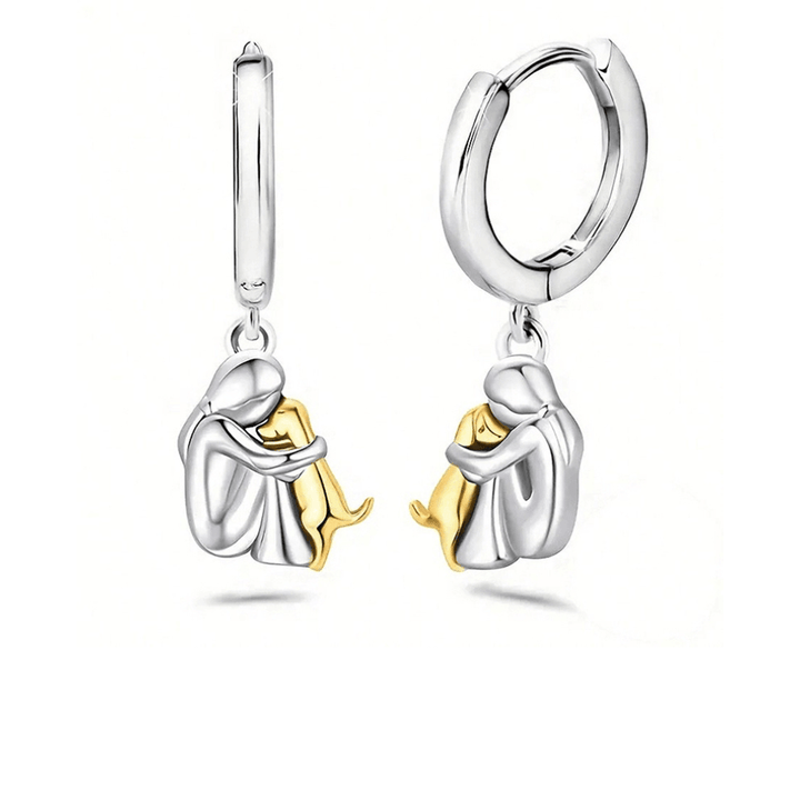 Lucky Necklace with Dog Motif (+ FREE Earrings)