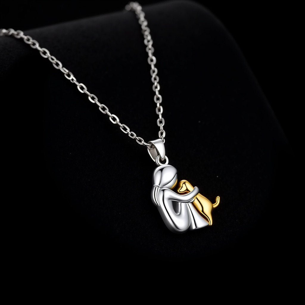 Lucky Necklace with Dog Motif (+ FREE Earrings)
